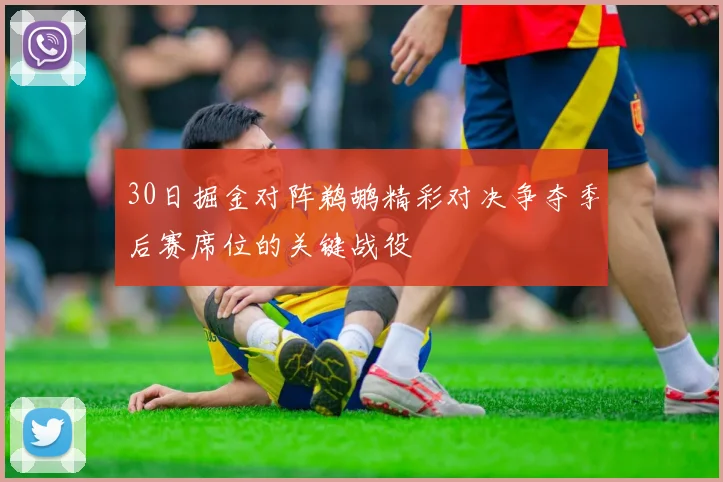30日掘金对阵鹈鹕精彩对决争夺季后赛席位的关键战役